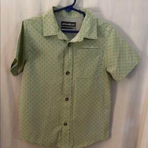 Eddie Bauer Kids Green Button Down Shirt